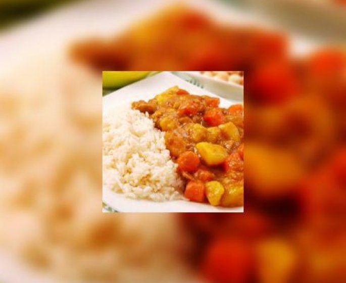 Riz et legumes au curry