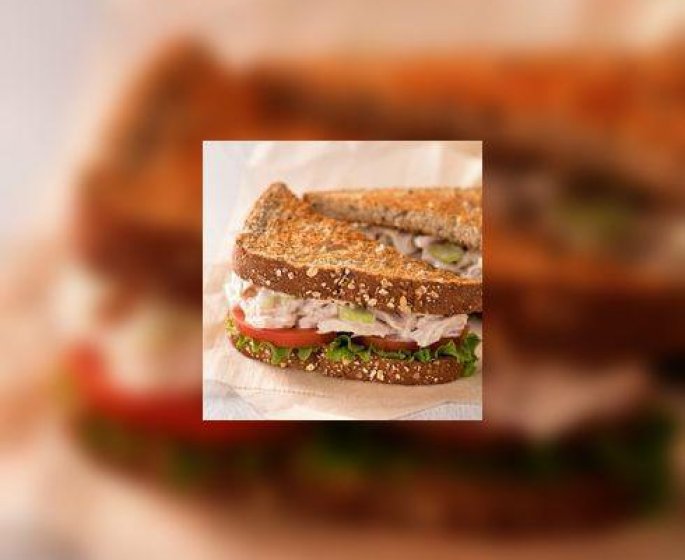 Club sandwich thon-legumes