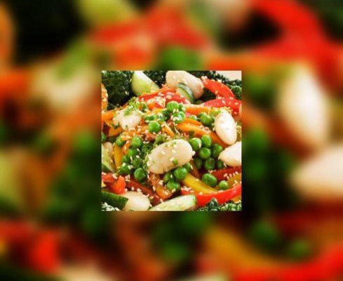 Salade de flageolets et d-avocats
