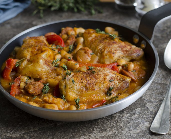 Saute de dinde aux flageolets