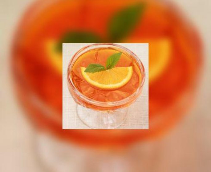 Cocktail d-agrumes en gelee de citron vert