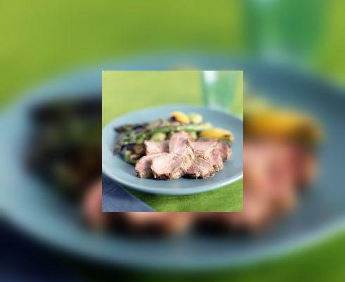 Roti d-agneau aux flageolets