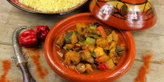 Tajine d-agneau aux feves