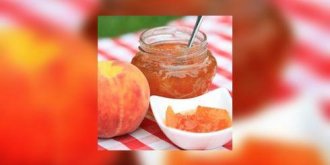 Confiture de peches au gingembre