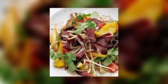 Salade de magret de canard a l-orange