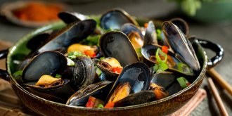 Wok de moules