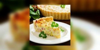 Clafoutis jambon et poireaux