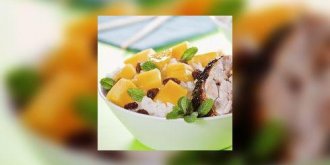 Salade de poulet a la mangue