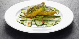 Daurade et courgettes