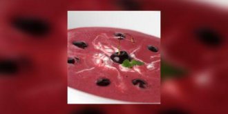 Soupe de cerises aux epices