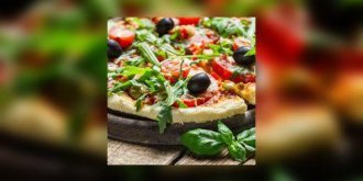 Pizza aux herbes