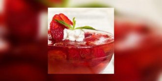 Aspic de fraises