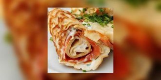 Crepes au saumon fume