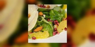 Salade d-huitres et d-oranges au gingembre