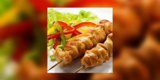 Brochettes de lapin a la moutarde