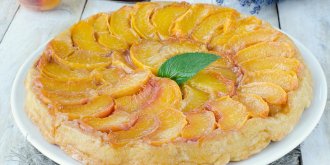 Tarte tatin aux peches