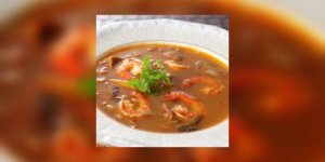 Potage de langoustines au curry