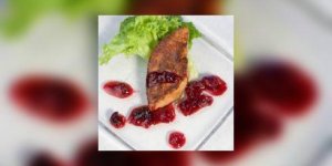 Foie de veau au vinaigre de framboise