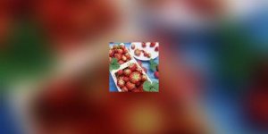 Salade de fraises au cresson