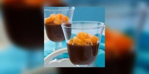 Mousse au chocolat et aux mandarines